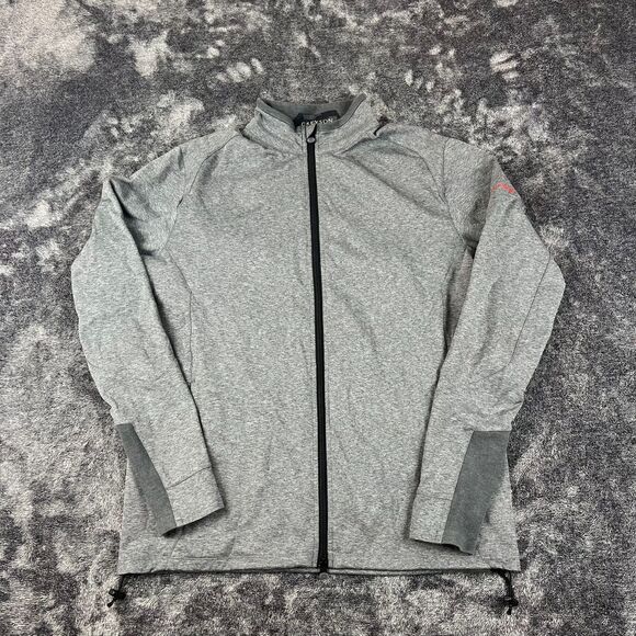 Greyson Sequoia Golf Performance Full Zip Jacket Heather Gray Wolf Men's M - Picture 1 of 11